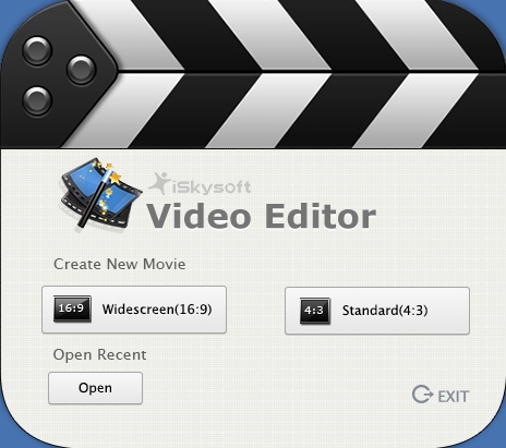 iSkysoft Video Editor 6.0 : Welcome Window