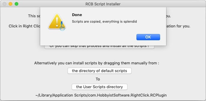 RCB Script Installer 2.0 : Finished Copying