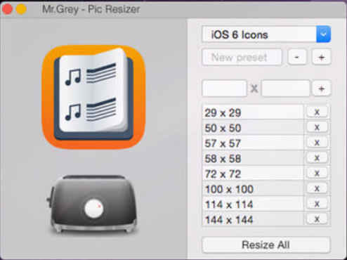 MrGray PicResizer 2.0 : Main Window