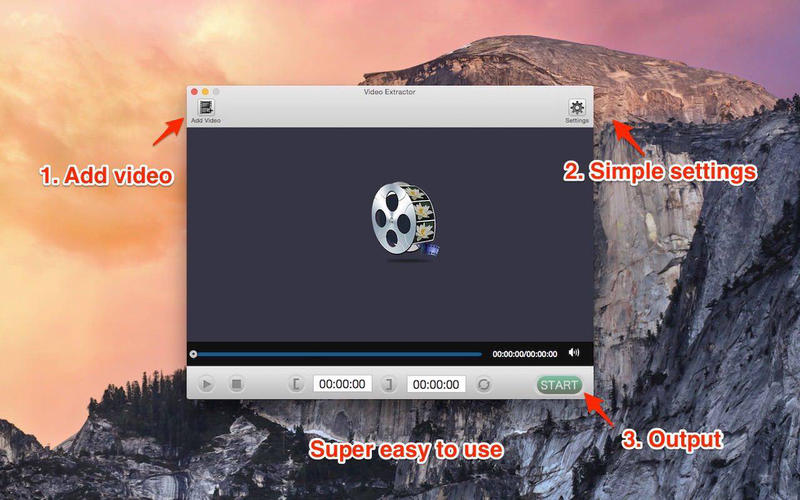 VideoExtractor 1.0 : Main Window