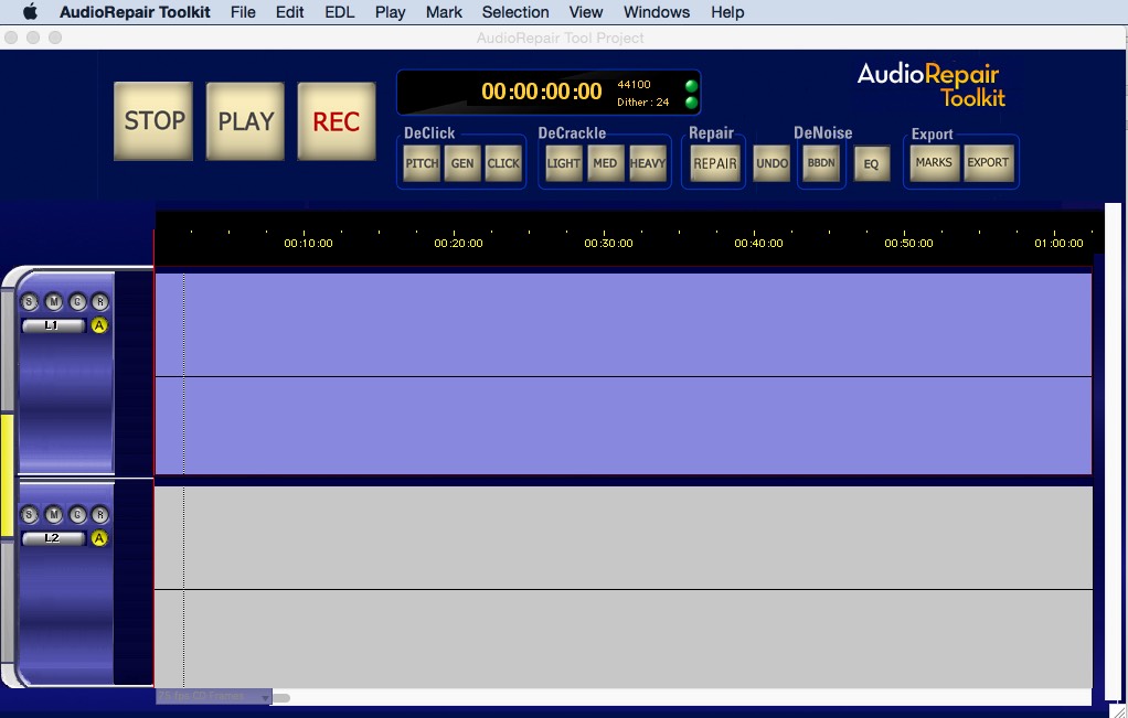 AudioRepair Toolkit 1.0 : Main window