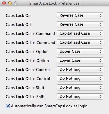 SmartCapsLock 1.1 : Main Window