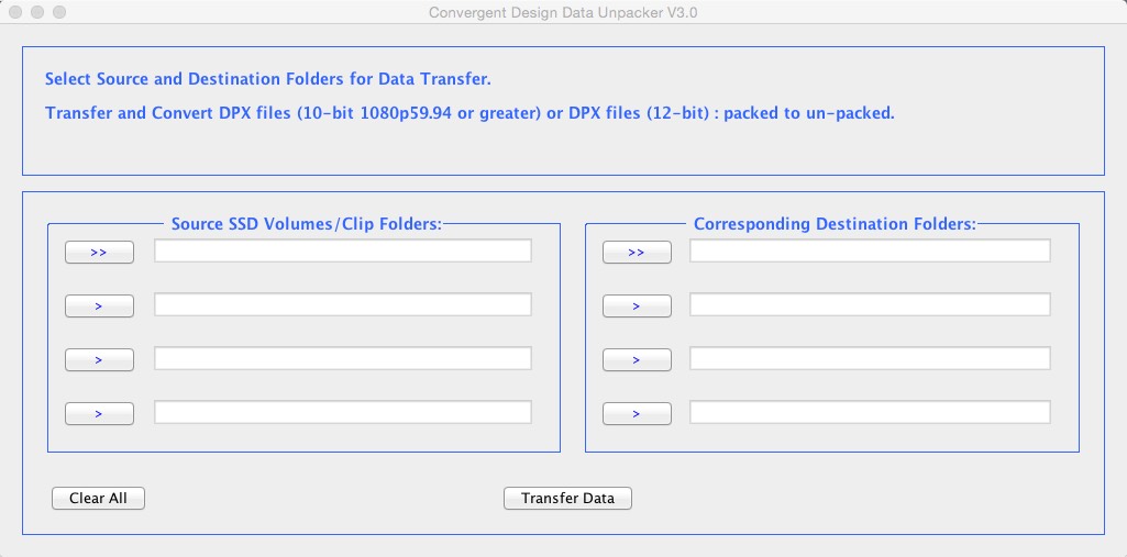 CD Data Unpacker Utility 3.0 : Main window