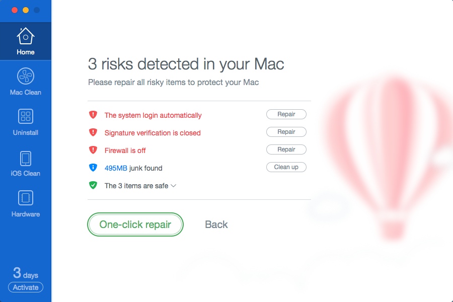 MacCare 1.0 : Checking Full Scan Results