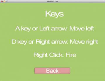 Control Keys Window
