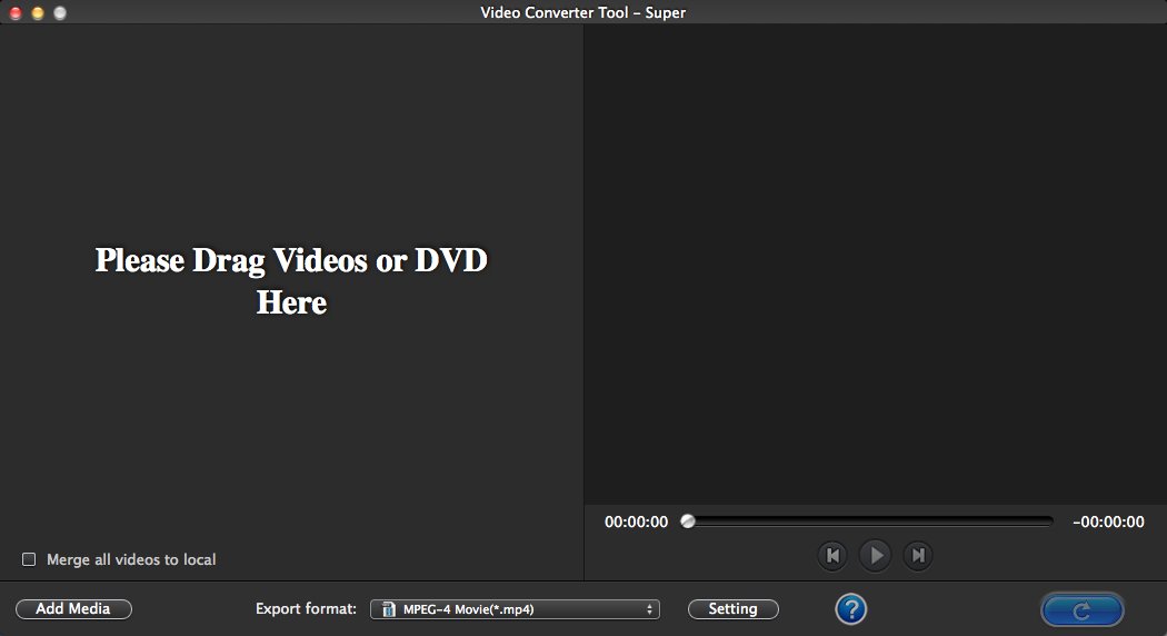 Video Converter Tool - Super 3.1 : Main Window