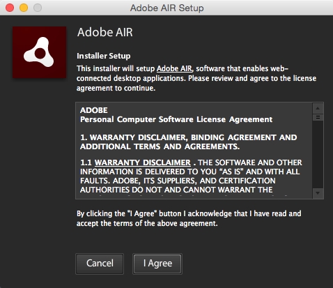 Adobe AIR 18.0 : Installer