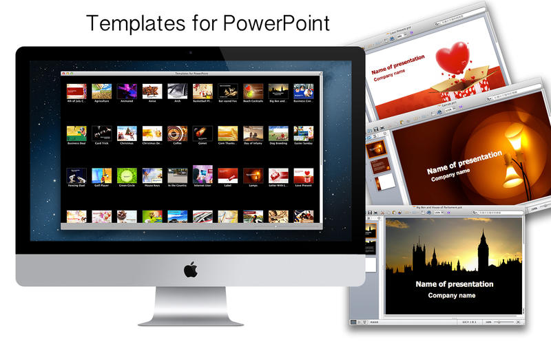 Templates for Microsoft PowerPoint 1.4 : Main Window