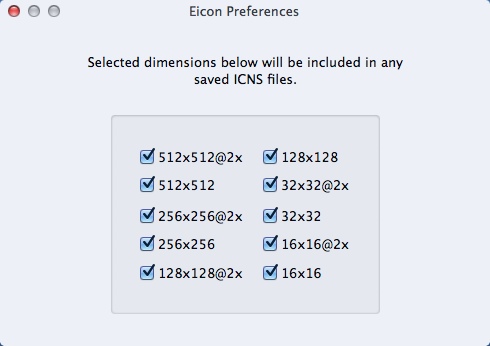 Eicon 2.0 : Program Preferences