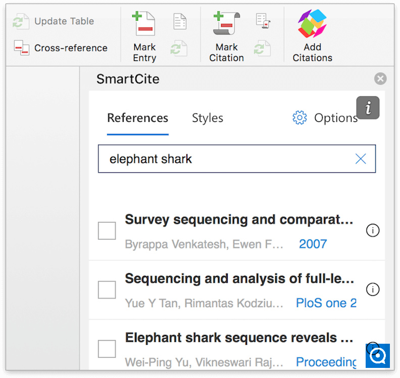 4Peaks 1.8 : SmartCite for MS Word on homepage