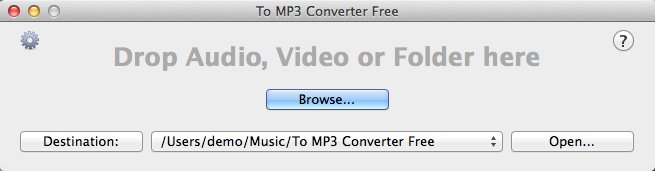 To MP3 Converter Free 1.0 : Main Window