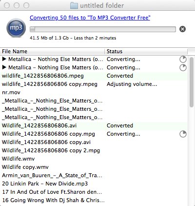 To MP3 Converter Free 1.0 : Conversion Window