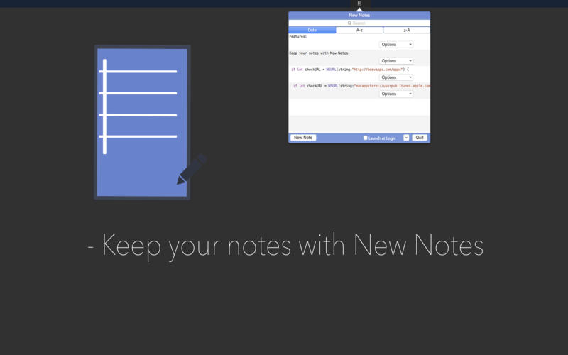New Notes 1.0 : Main Window