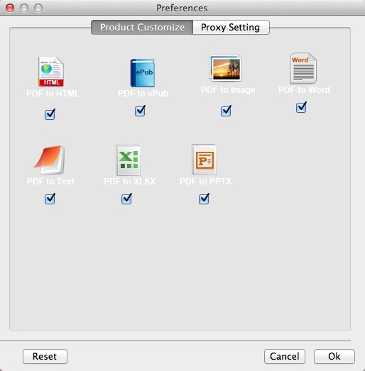 Vibosoft PDF Converter Master for Mac 2.1 : General Preferences
