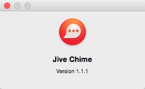 Jive Chime 1.1 : About Window