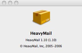 HeavyMail 1.1 : Main window