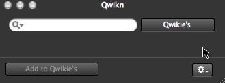 Qwikn 1.0 : Main window