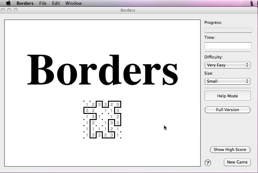 Borders 1.0 : Main window