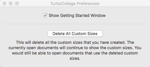TurboCollage Lite 6.0 : Preferences Window