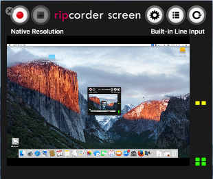Ripcorder Screen 2.1 : Main Window