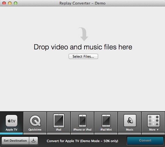 Replay Converter 1.0 : Main Window