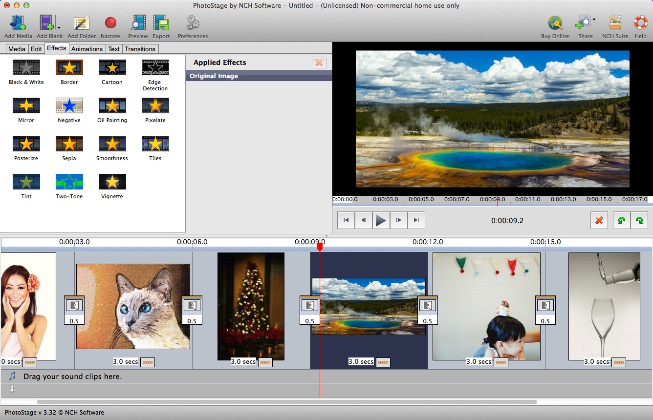 PhotoStage Slideshow Software 3.3 : Adding Visual Effect To Video