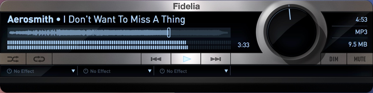 Fidelia 1.6 : Main Window