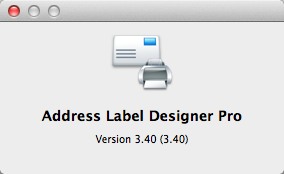 Address Label Designer Pro 3.4 : About Window