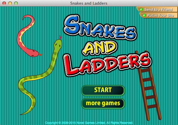 Snakes and Ladders 1.5 : Main Window