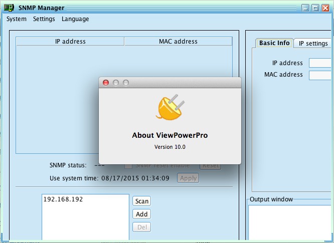 ViewPowerPro 10.0 : About Window