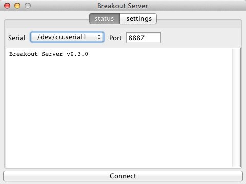 Breakout Server 0.3 : Main Window