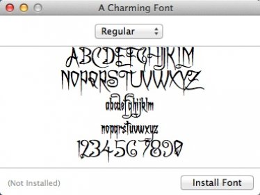 Preview Font Style
