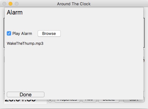 Around The Clock 1.0 : Alarm Options