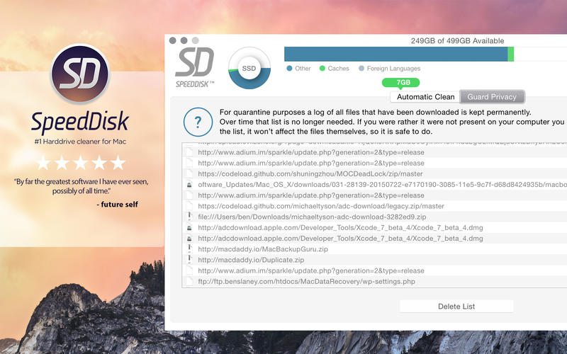 SpeedDisk 1.0 : Main Window