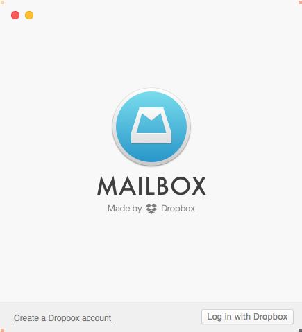 Dropbox Mailbox 0.7 beta : Main Window