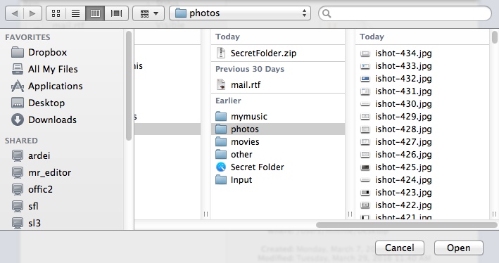 Secret Folder 9.0 : Importing File