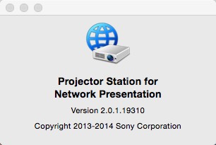 Projector Station for Network Presentation 2.0 : Main window
