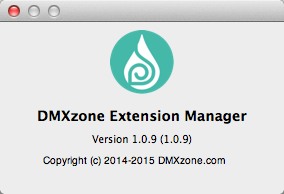 DMXzone Extension Manager 1.0 : About Window