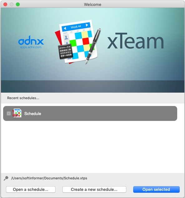 xTeam 4.3 : Welcome Screen 