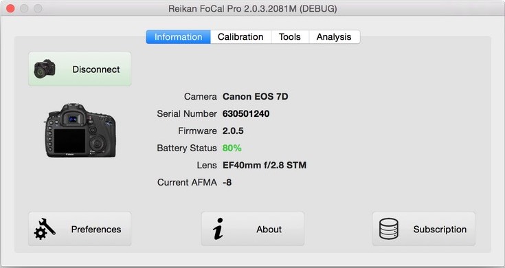 reikan focal pro 2.6 crashes on live view