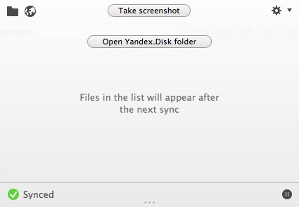 Yandex.Disk 1.4 : Main Window