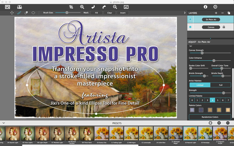 Artista Impresso Pro 1.0 : Main Window