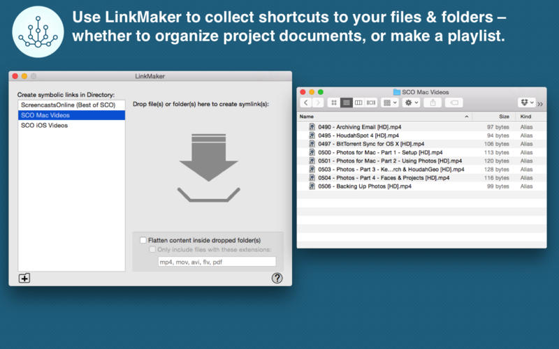 LinkMaker 1.0 : Main Window