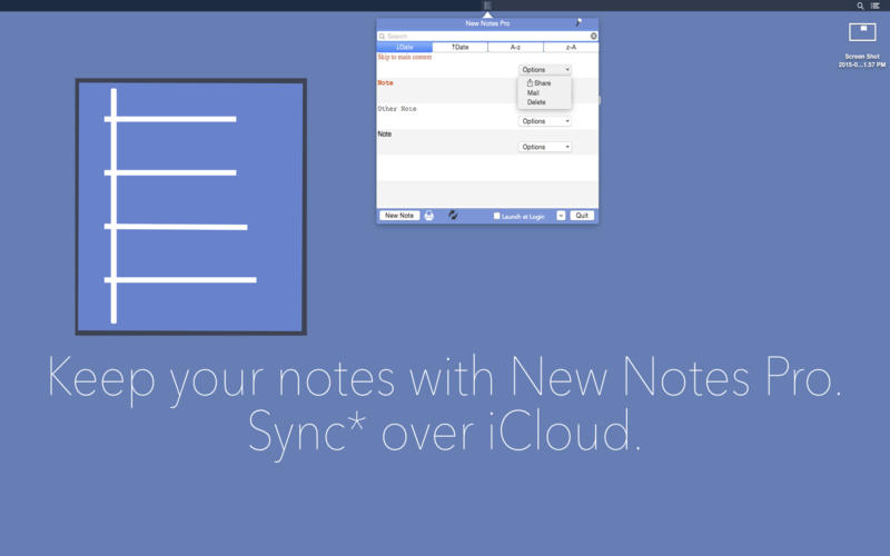 New Notes Pro 1.0 : Main Window