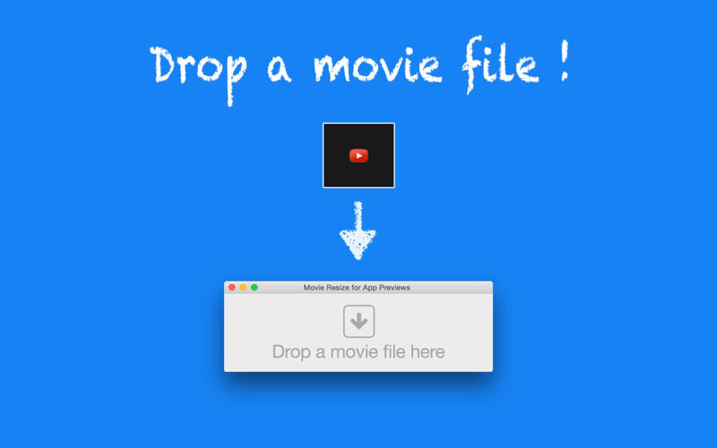 Movie Resize for App Previews 1.1 : Main Window
