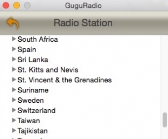 Selecting Radio Station