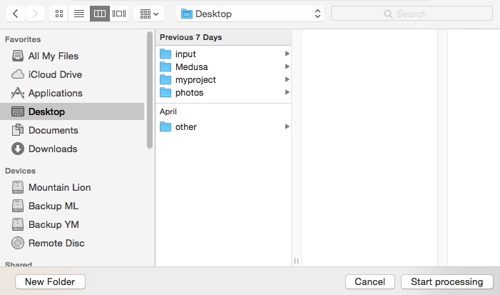 Resize Master 1.0 : Selecting Destination Folder