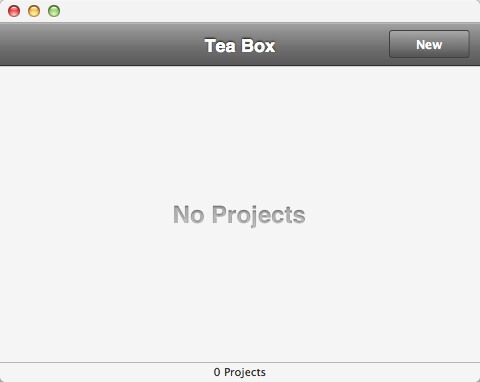 Tea Box 1.0 : Main Window