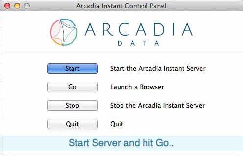 Arcadia Instant 2.3 : Main Window