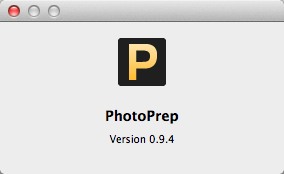 PhotoPrep 0.9 : About Window
